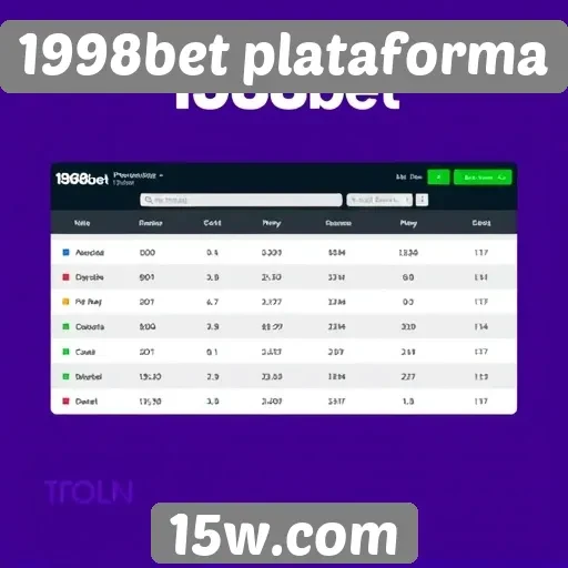 Comparação da 1998bet com concorrentes do setor